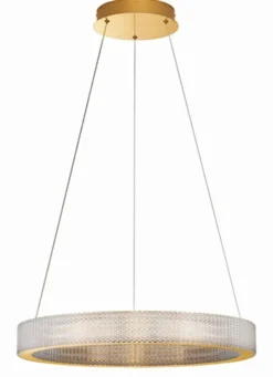 Żyrandol Jacess LED 60 cm złoty