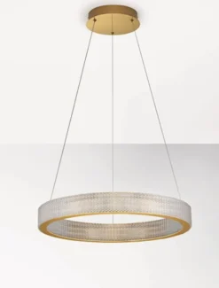 Żyrandol Jacess LED 60 cm złoty