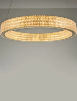 Żyrandol Jacess LED 60 cm złoty
