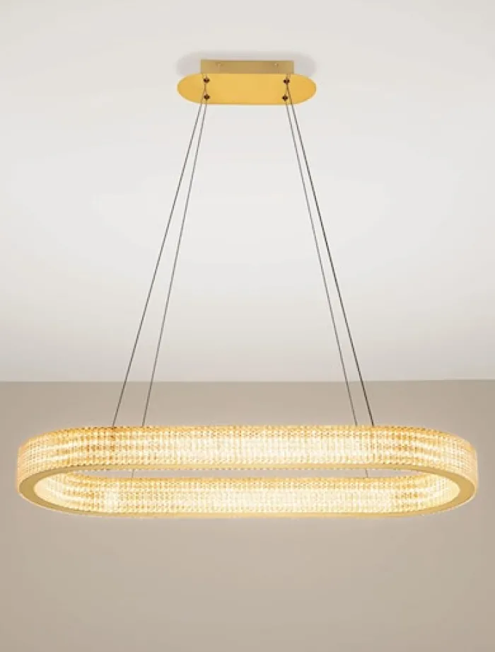 Żyrandol Jacess LED 98x91 cm złoty