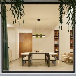 Żyrandol Rio Bio LED 78 cm czarny 4000K