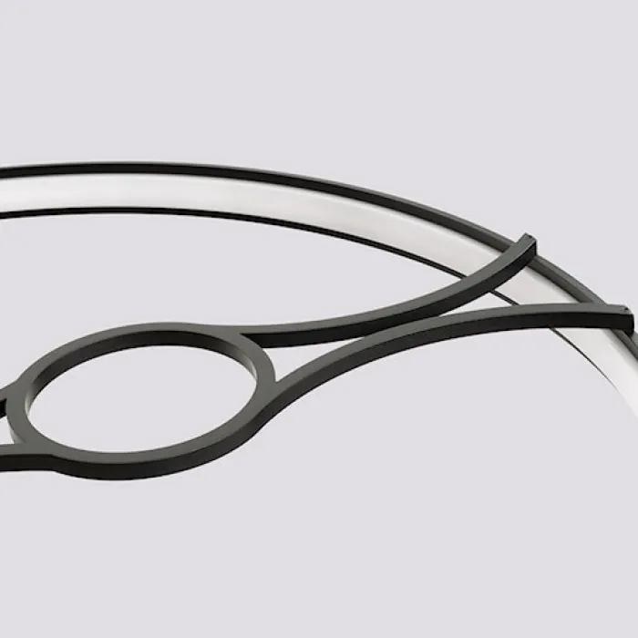 Żyrandol Rio Bio LED 78 cm czarny 4000K