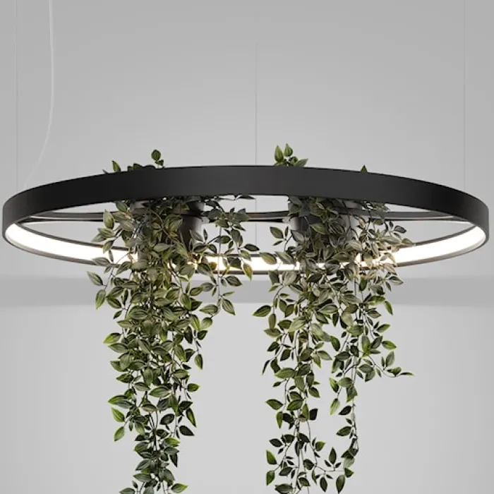 Żyrandol Rio Bio LED 78 cm czarny 4000K