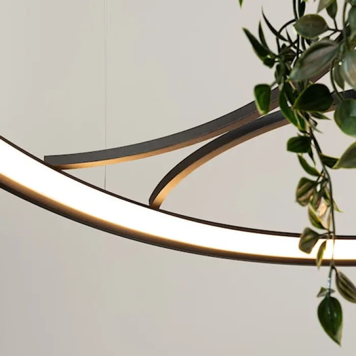 Żyrandol Rio Bio LED 110 cm czarny 3000K