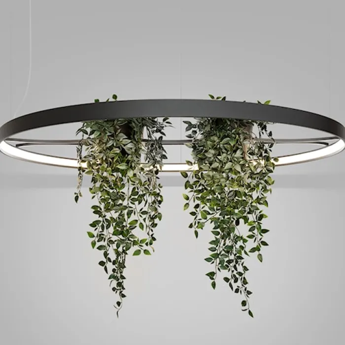 Żyrandol Rio Bio LED 110 cm czarny 4000K