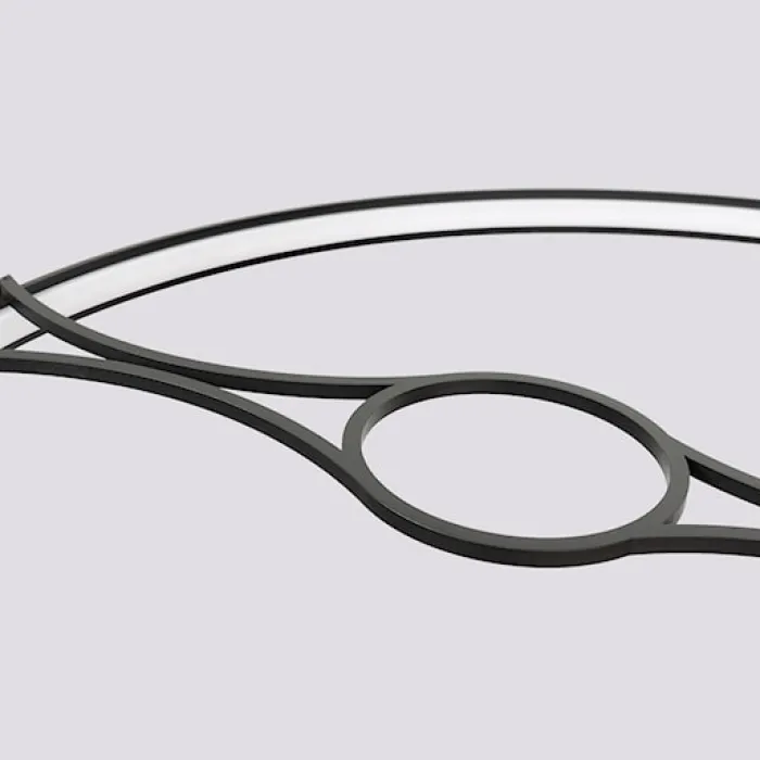 Żyrandol Rio Bio LED 110 cm czarny 4000K