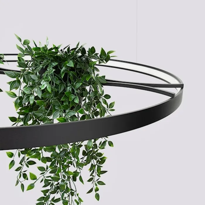Żyrandol Rio Bio LED 110 cm czarny 4000K