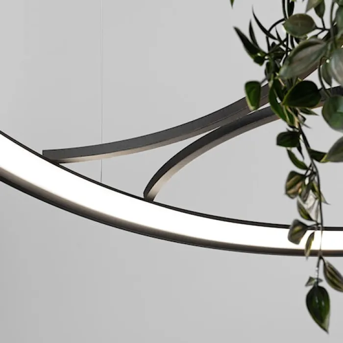 Żyrandol Rio Bio LED 110 cm czarny 4000K