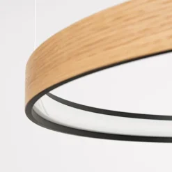 Żyrandol Rio Eik LED 78 cm naturalne drewno 3000K
