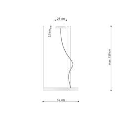 Żyrandol Rio LED 55 cm beżowy 3000K