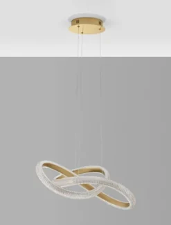 Żyrandol Synery LED średnica 52 cm złoty