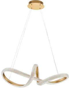 Żyrandol Synery LED średnica 75 cm złoty