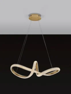 Żyrandol Synery LED średnica 75 cm złoty