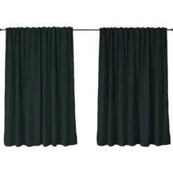 Zasłona do salonu Hydropiper 280x270 cm ciemnoszara