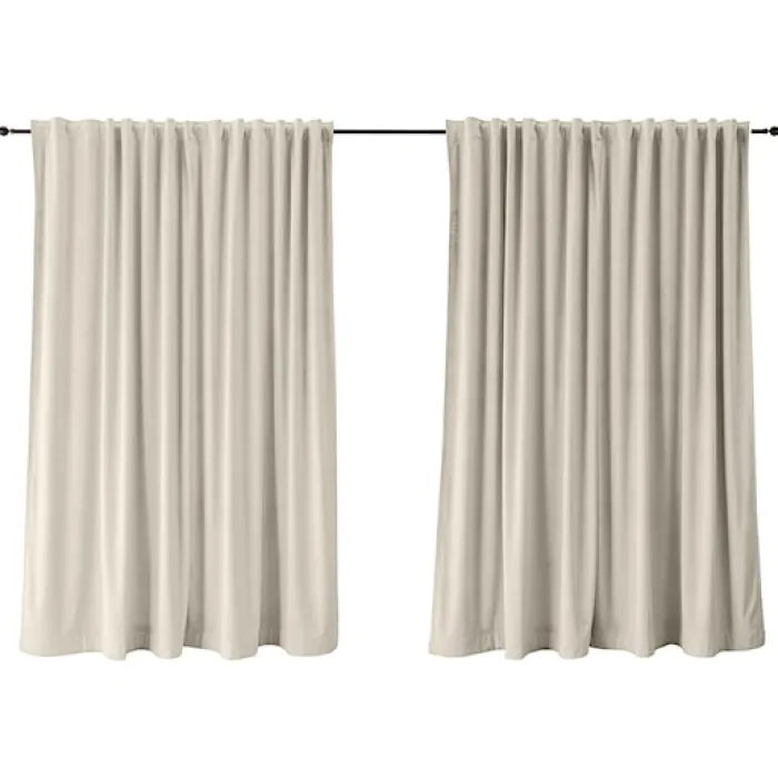 Zasłona do salonu Sylvanca w tkaninie WATER REPELLENT 280x270 cm kremowa