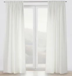 Zasłona na taśmie marszczącej Ereless 140x280 cm ecru