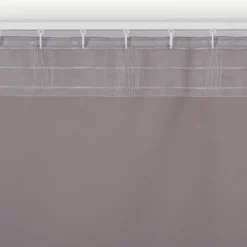 Zasłona zaciemniająca na taśmie marszczącej Ereless 140x280 cm szara