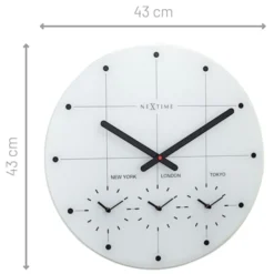 Zegar ścienny Big City 43 cm biały