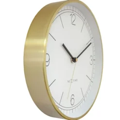 Zegar ścienny Bolero 25 cm biało-złoty