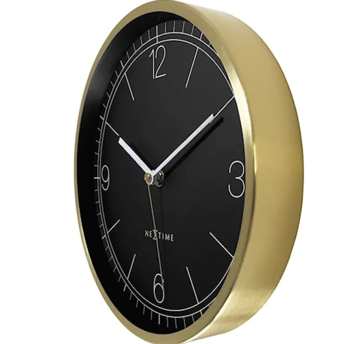 Zegar ścienny Bolero 25 cm czarno-złoty