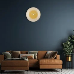 Zegar ścienny Deep 50 cm żółty