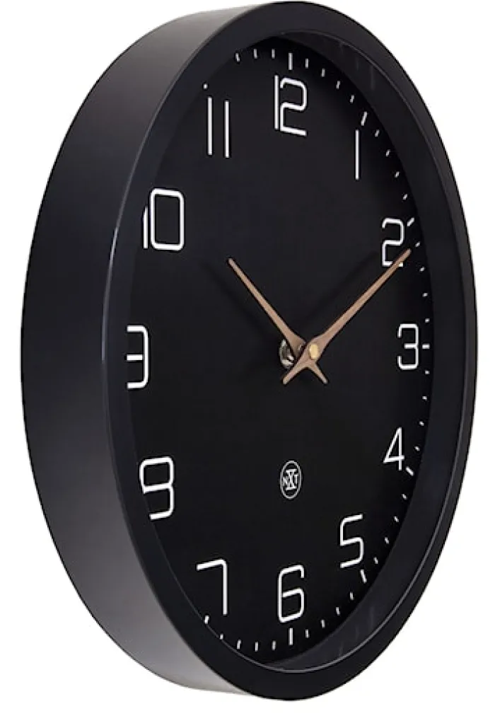 Zegar ścienny Eco 30 cm czarny