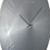 Zegar ścienny Elegant Dome 35 cm srebrny