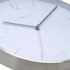 Zegar ścienny Essential 34 cm biało-srebrny