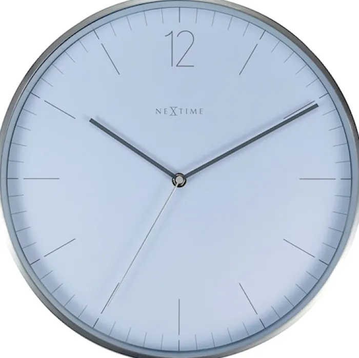Zegar ścienny Essential 34 cm biało-srebrny