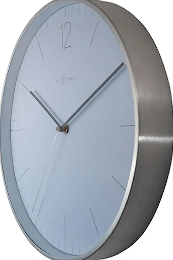 Zegar ścienny Essential 34 cm biało-srebrny