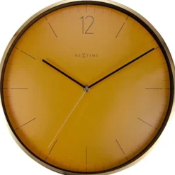 Zegar ścienny Essential 34 cm pomarańczowo-złoty