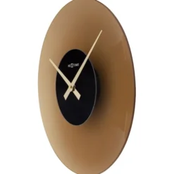 Zegar ścienny Float 40 cm brązowy