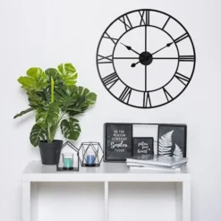 Zegar ścienny Kaikara 60 cm czarny