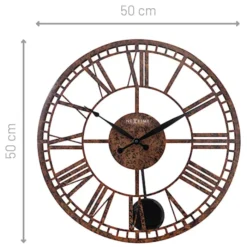 Zegar ścienny London 50 cm brązowy