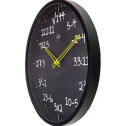 Zegar ścienny Maths 30 cm czarny