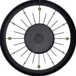 Zegar ścienny Orbit 90 cm czarno-złoty
