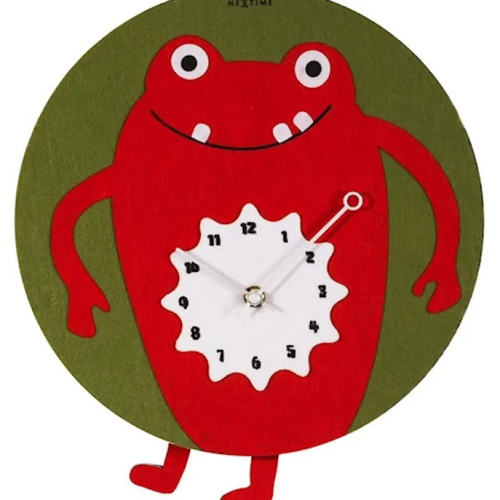 Zegar ścienny Redrique 35 cm zielono-czerwony
