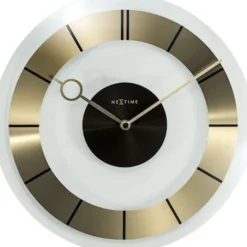 Zegar ścienny Retro 31 cm złoty