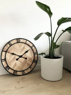 Zegar ścienny Roman Vintage 58 cm brązowo-czarny