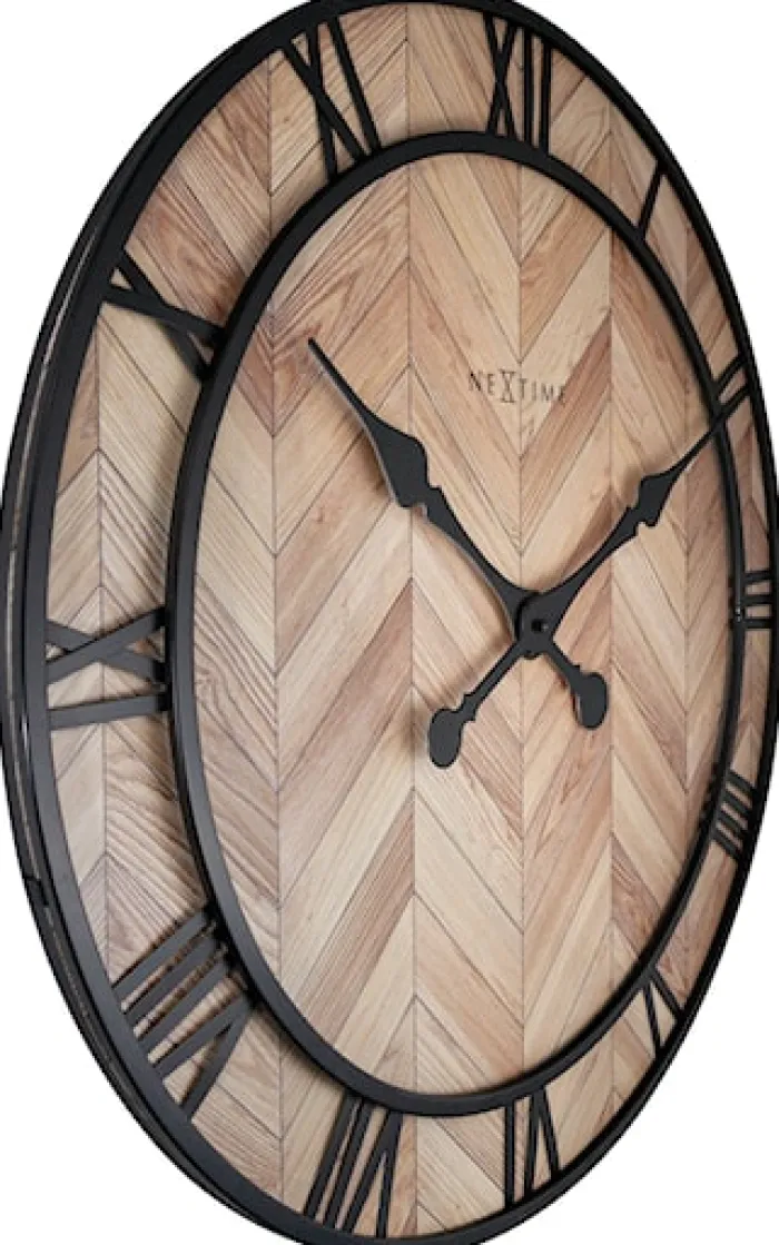 Zegar ścienny Roman Vintage 58 cm brązowo-czarny