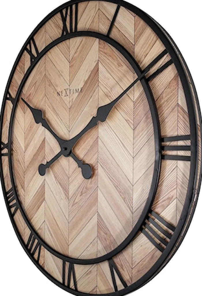 Zegar ścienny Roman Vintage 58 cm brązowo-czarny