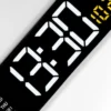 Zegar ścienny Super Digi 39x13 cm czarny