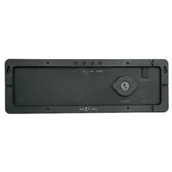 Zegar ścienny Super Digi 39x13 cm czarny