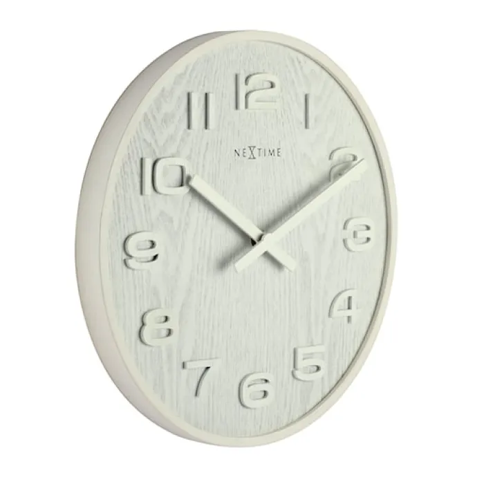Zegar ścienny Wood Wood 36 cm biały