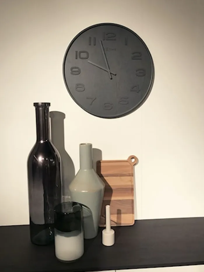 Zegar ścienny Wood Wood 36 cm ciemnoszary