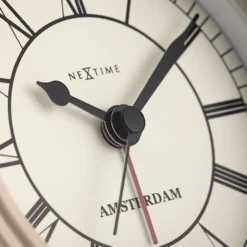 Zegar stojący Amsterdam 11 cm beżowy