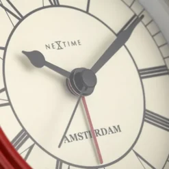Zegar stojący Amsterdam 11 cm czerwony