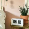 Zegar stojący Flip Clock 18x10 cm biały