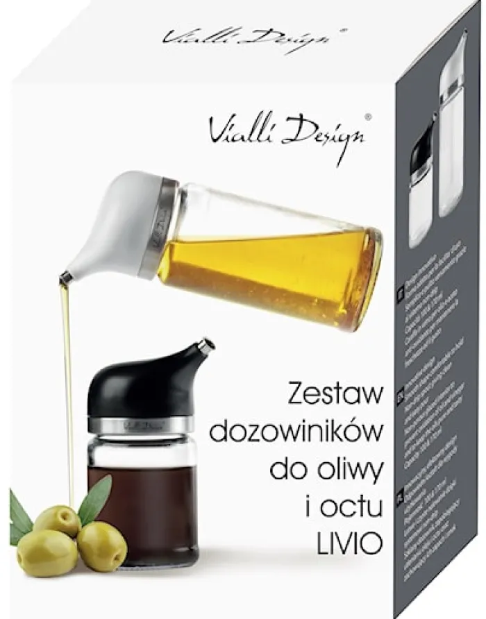 Zestaw 2 dozowników do oliwy i octu Livio