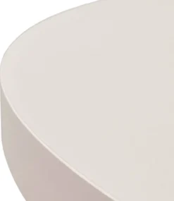 Zestaw dwóch stolików kawowych Complle okrągłe 75 i 58 cm kaszmir/czarne